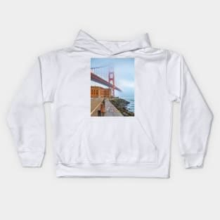 Golden Gate and Fort Point Kids Hoodie